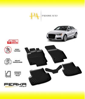 Audi A3 2012-2020 4D Havuzlu Paspas