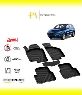 Volkswagen Tiguan 1 2007-2015 4D Havuzlu Paspas