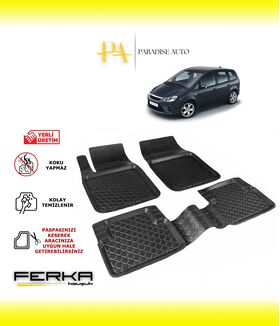 Ford C-Max 1 2002-2010 Uyumlu Havuzlu Paspas