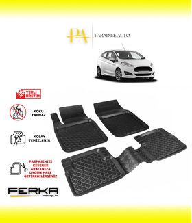 Ford Fiesta Makyajlı MK7 2015-2017 Uyumlu Havuzlu Paspas