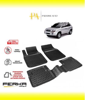 Hyundai Tucson 1 2004-2010 Uyumlu Havuzlu Paspas