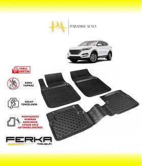 Hyundai Tucson 3 2015-2021 Uyumlu Havuzlu Paspas