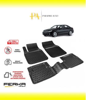 Mercedes C Serisi W204 2007-2014 Uyumlu Havuzlu Paspas