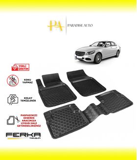 Mercedes C Serisi W205 2015-2021 Uyumlu Havuzlu Paspas