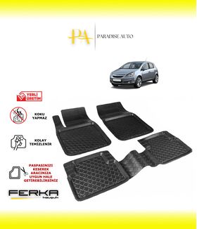 Opel Corsa D 2007-2014 Uyumlu Havuzlu Paspas