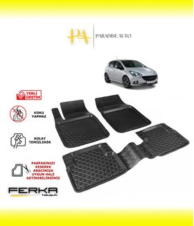 Opel Corsa E 2014-2019 Uyumlu Havuzlu Paspas