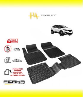 Renault Captur 1 2012-2019 Uyumlu Havuzlu Paspas