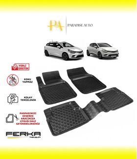 Renault Clio 4 SW HB 2012-2019 Uyumlu Havuzlu Paspas