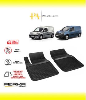 Renault Kangoo Ön 2 Parça 2008 ve Üstü Uyumlu Havuzlu Paspas