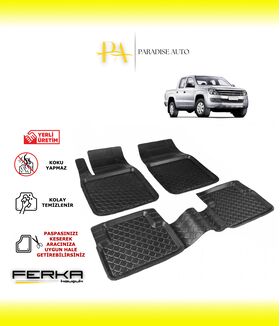 Volkswagen Amarok 1 2010-2020 Uyumlu Havuzlu Paspas