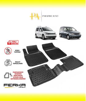 Volkswagen Caddy 3-4 2004-2018 Uyumlu  Havuzlu Paspas