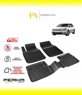 Volkswagen Golf 7 2012-2020 Uyumlu Havuzlu Paspas