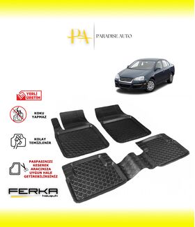 Volkswagen Jetta 5 2005-2010 Uyumlu Havuzlu Paspas