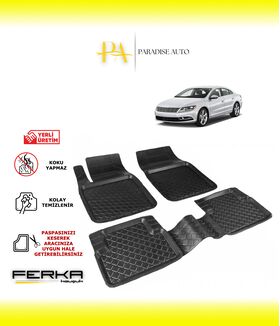 Volkswagen Passat CC 2011-2016 Uyumlu Havuzlu Paspas